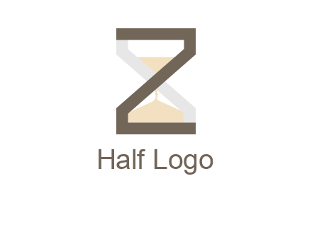 letter z incorporated with hourglass logo