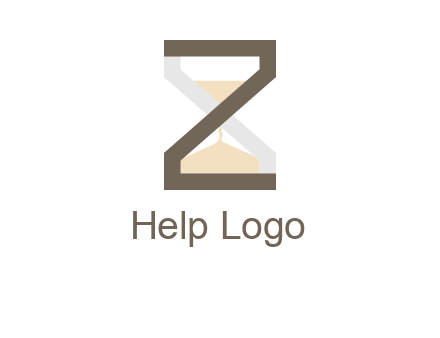 letter z incorporated with hourglass logo
