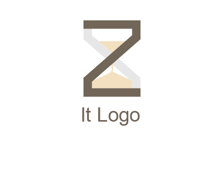 letter z incorporated with hourglass logo