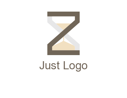 letter z incorporated with hourglass logo