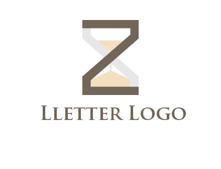 letter z incorporated with hourglass logo