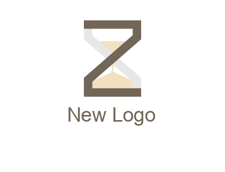 letter z incorporated with hourglass logo