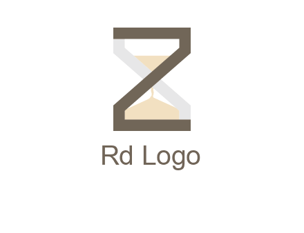 letter z incorporated with hourglass logo