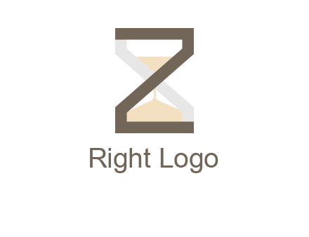letter z incorporated with hourglass logo