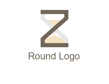 letter z incorporated with hourglass logo