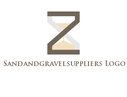 letter z incorporated with hourglass logo
