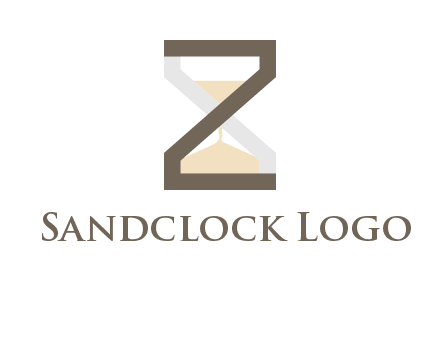 letter z incorporated with hourglass logo