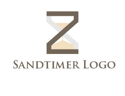 letter z incorporated with hourglass logo