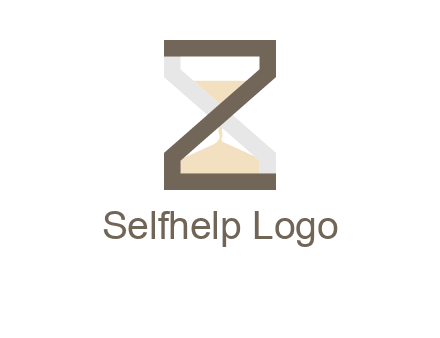 letter z incorporated with hourglass logo