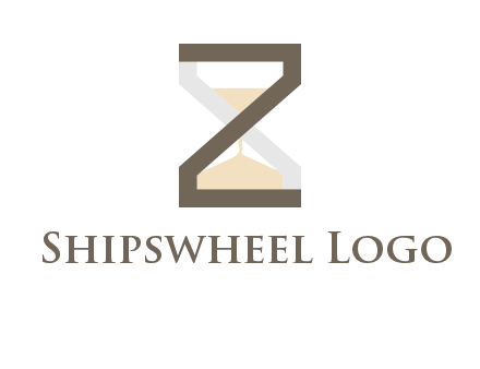 letter z incorporated with hourglass logo