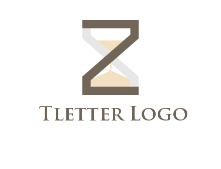 letter z incorporated with hourglass logo