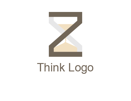 letter z incorporated with hourglass logo