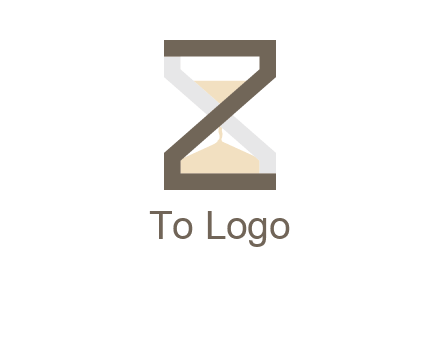 letter z incorporated with hourglass logo