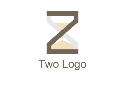 letter z incorporated with hourglass logo