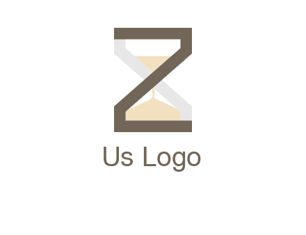 letter z incorporated with hourglass logo