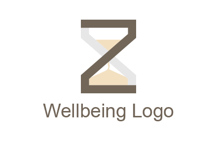 letter z incorporated with hourglass logo