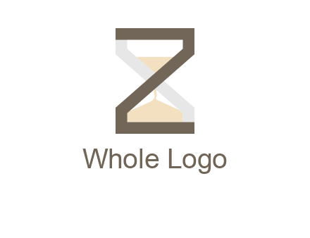 letter z incorporated with hourglass logo