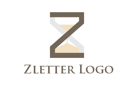 letter z incorporated with hourglass logo