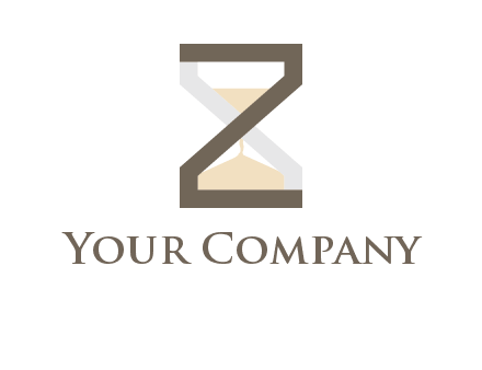 letter z incorporated with hourglass logo