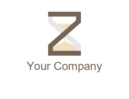 letter z incorporated with hourglass logo
