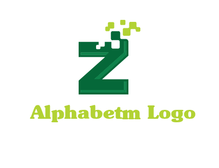 digital letter z logo