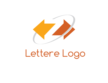 letter z made of arrows with swoosh logo