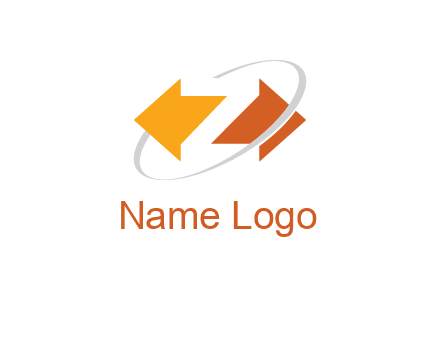 letter z made of arrows with swoosh logo