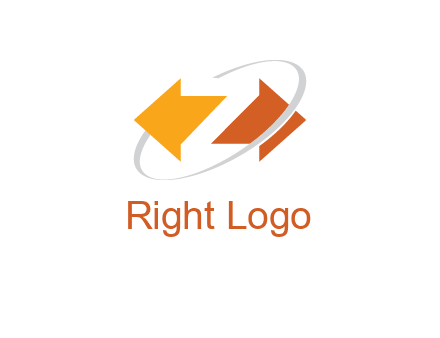 letter z made of arrows with swoosh logo