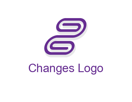 letter z made of line logo