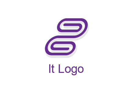 letter z made of line logo