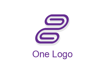 letter z made of line logo