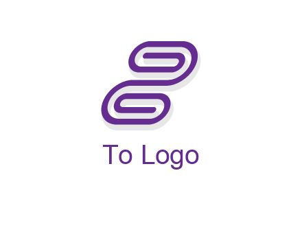 letter z made of line logo