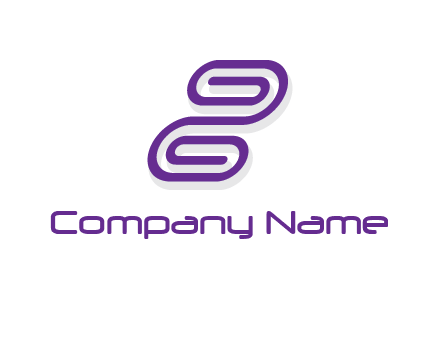 letter z made of line logo