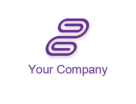 letter z made of line logo