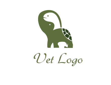 abstract elephant rhino and turtle animal logo