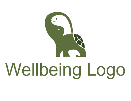 abstract elephant rhino and turtle animal logo