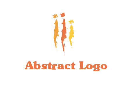 abstract family made of strokes logo