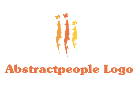 abstract family made of strokes logo