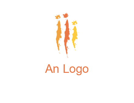 abstract family made of strokes logo