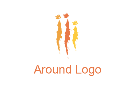 abstract family made of strokes logo