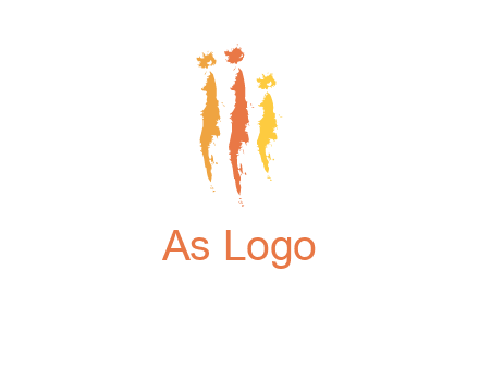 abstract family made of strokes logo