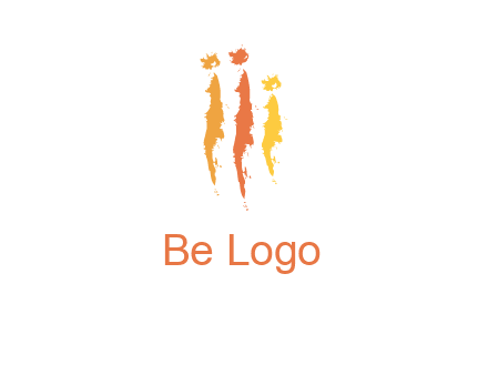abstract family made of strokes logo