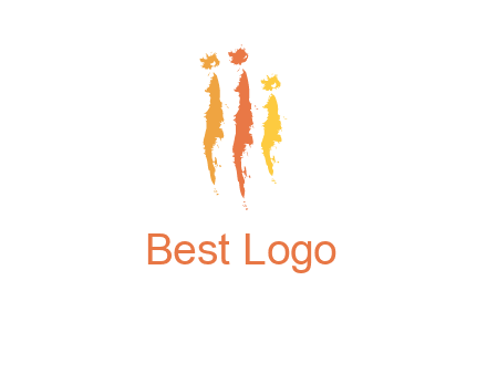 abstract family made of strokes logo