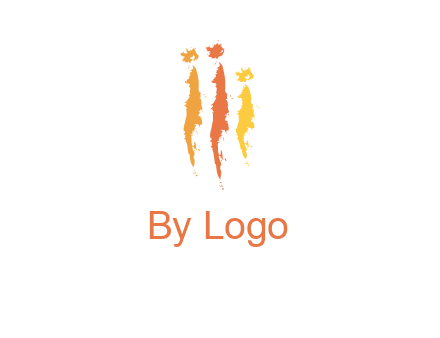 abstract family made of strokes logo