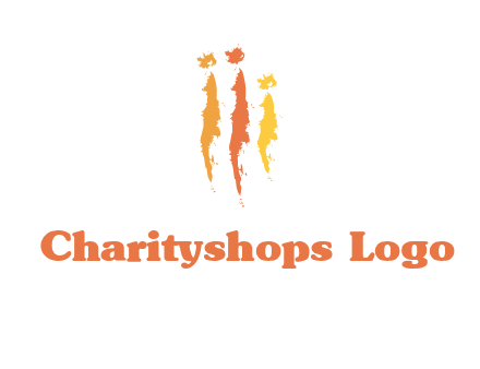 abstract family made of strokes logo