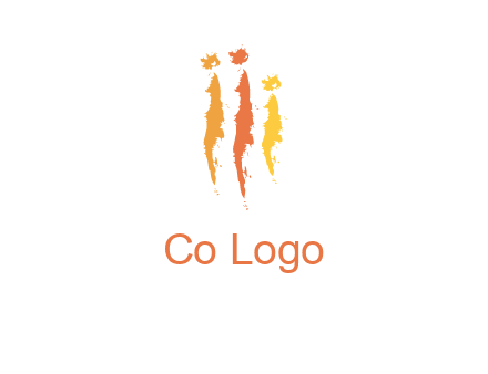 abstract family made of strokes logo