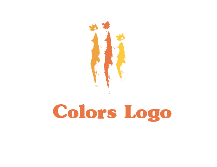 abstract family made of strokes logo
