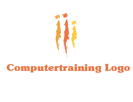abstract family made of strokes logo