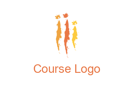 abstract family made of strokes logo