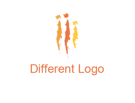abstract family made of strokes logo